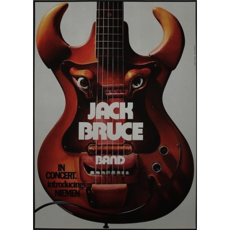 Jack Bruce Band 1971 German Concert Poster By Gunther Kieser