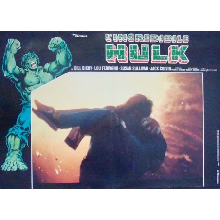 The Incredible Hulk Italian Fotobusta Movie Poster Set Illustraction