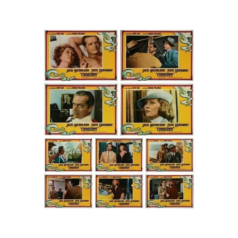 Chinatown Italian fotobusta movie poster set - illustraction Gallery