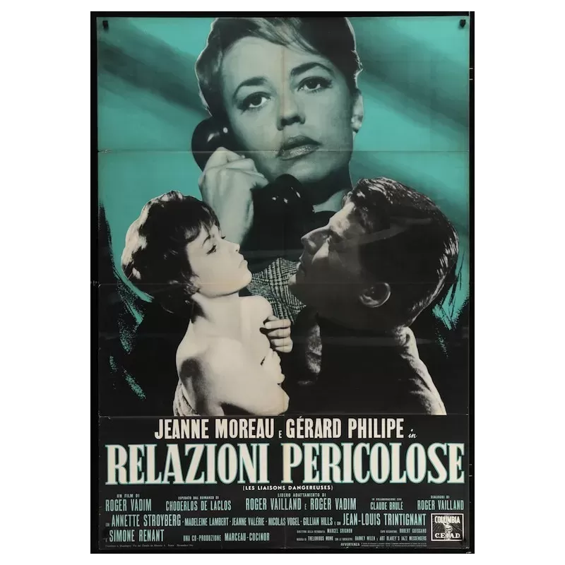 Les liaisons dangereuses (Dangerous Love Affairs) Italian movie poster - illustraction Gallery