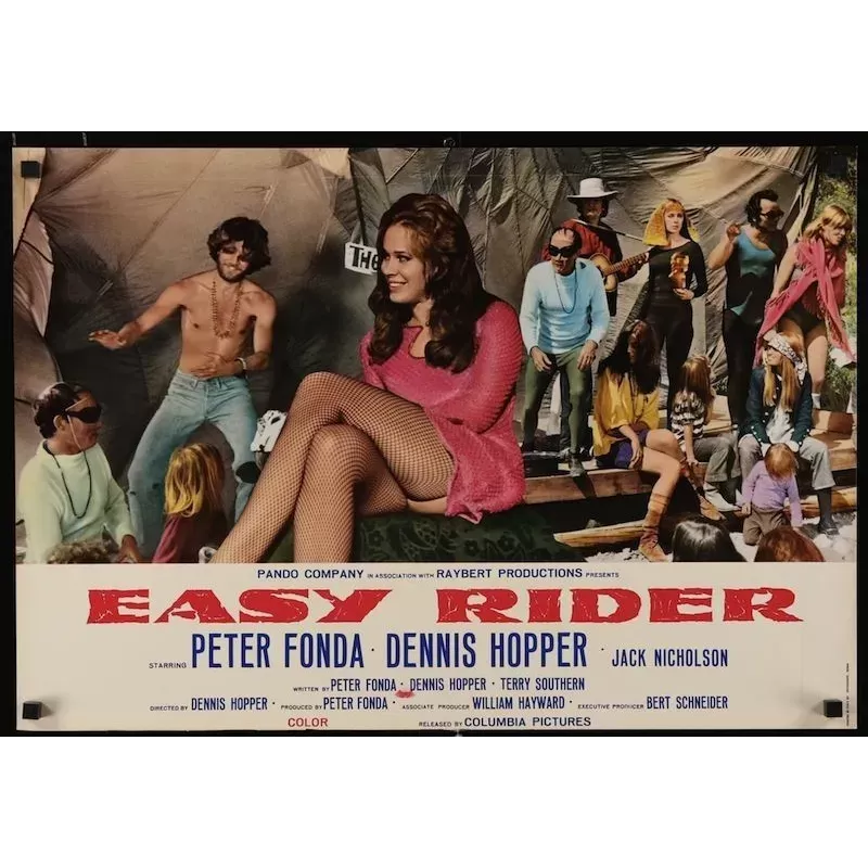 Easy Rider Italian fotobusta movie poster - illustraction Gallery