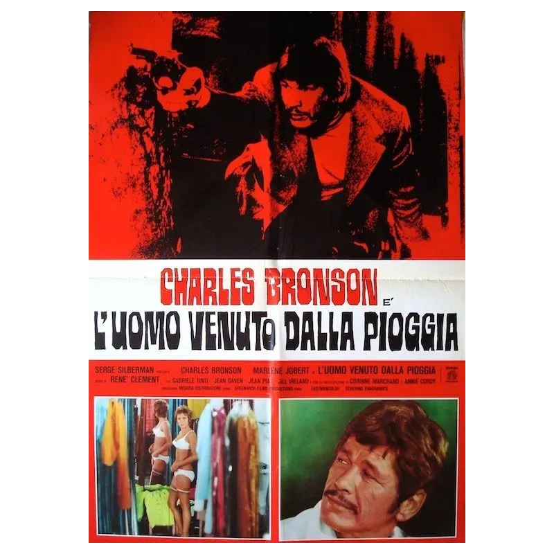 Le passager de la pluie (Rider On The Rain) Italian movie poster - illustraction Gallery