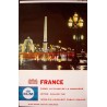 KLM - France Paris 1966 travel poster - Illustraction Gallery
