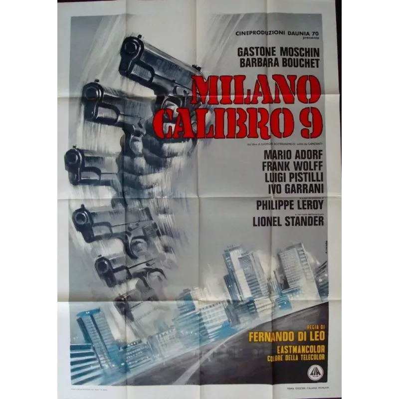 Milano Calibro 9 (Caliber 9) Italian movie poster - illustraction Gallery
