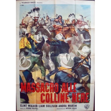 Gold Glory And Custer Italian Movie Poster - Illustraction Gallery