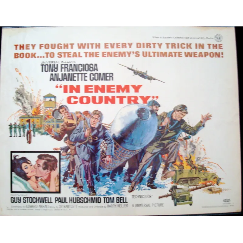 In Enemy Country half sheet movie poster - Illustraction Gallery