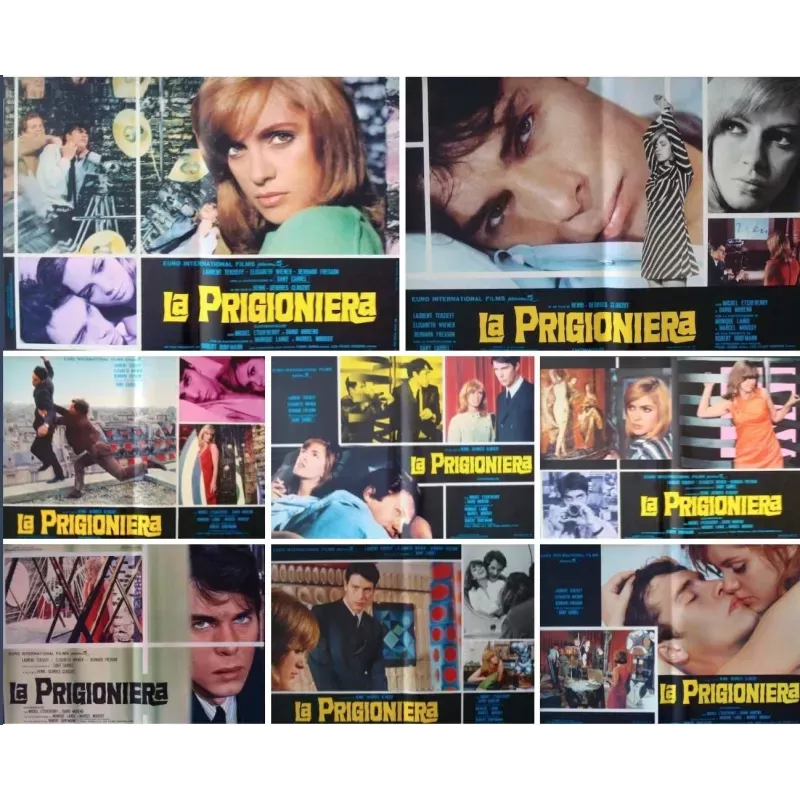 La prisonniere (Woman in Chains) Italian fotobusta movie poster set - illustraction Gallery