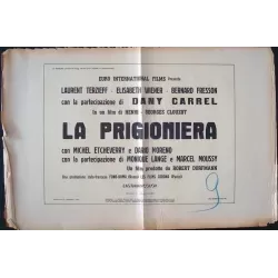 La prisonniere (Woman in Chains) Italian fotobusta movie poster set - illustraction Gallery