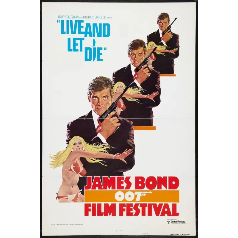 James Bond Live And Let Die one sheet movie poster - Illustraction Gallery