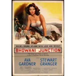 Bhowani Junction one sheet movie poster - illustraction Gallery