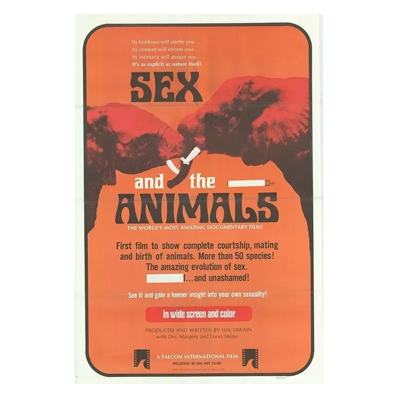 Sex And The Animals one sheet movie poster - illustraction Gallery
