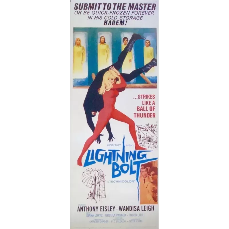 Lightning Bolt (Operazione Goldman) insert movie poster - illustraction Gallery