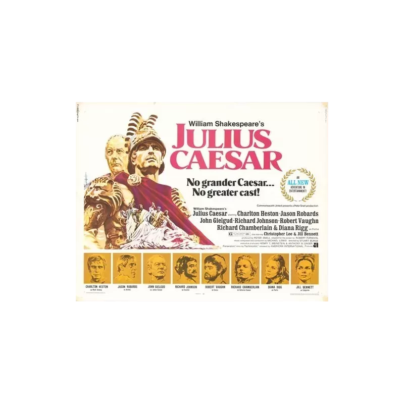 Julius Caesar (1970) Halfsheet movie poster - Illustraction Gallery