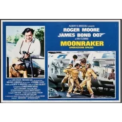 James Bond Moonraker Italian fotobusta movie poster set - illustraction Gallery