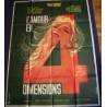 L'amour en quatre dimensions (Love in 4 dimensions) French movie poster - Illustraction Gallery