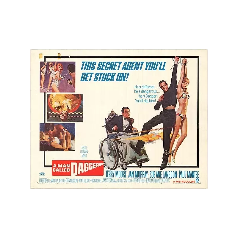 A Man Called Dagger half sheet movie poster - Illustraction Gallery