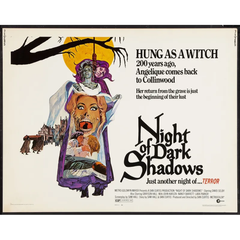 Night Of Dark Shadows half sheet movie poster - Illustraction Gallery