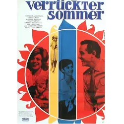 Summer Frenzy (Frenesia dell'estate) German movie Poster - illustraction Gallery