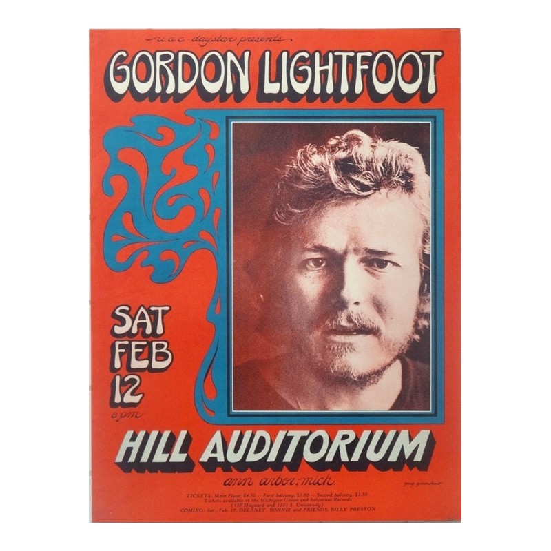 Gordon Lightfoot  - Ann Arbor 1972