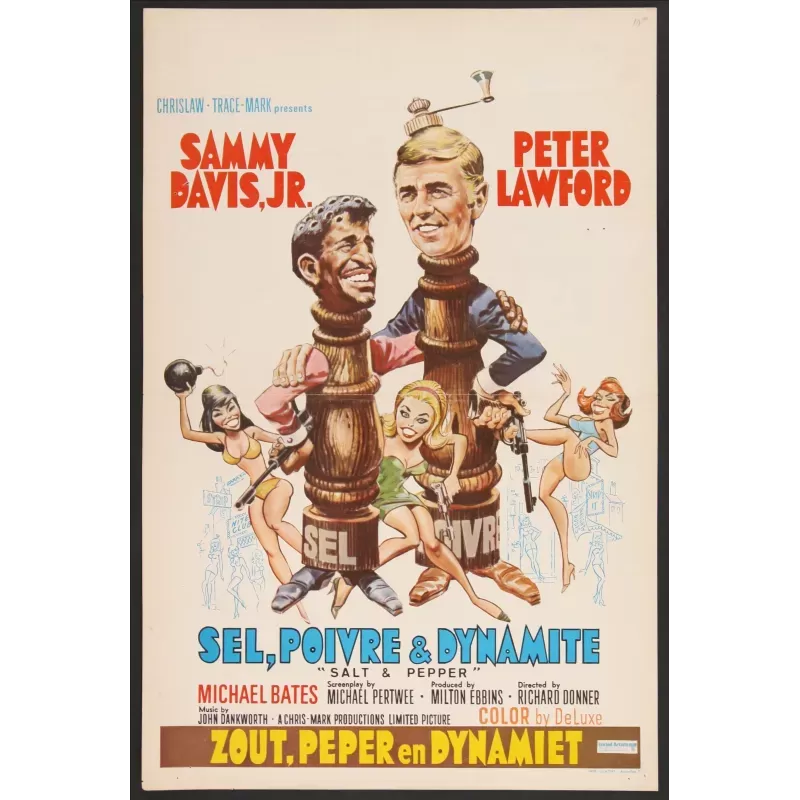 Salt and pepper Belgian movie poster - Illustraction Gallery