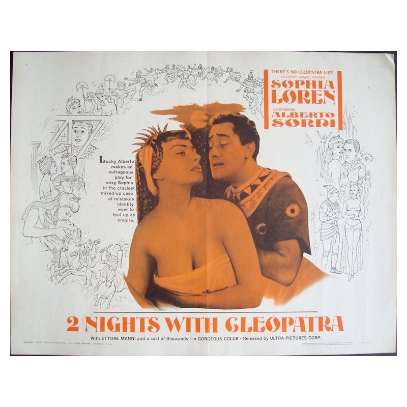 Two Nights With Cleopatra (half sheet)