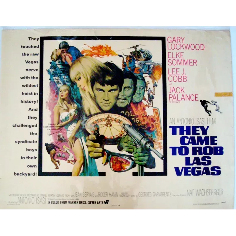 They Came To Rob Las Vegas half sheet movie poster - illustraction Gallery