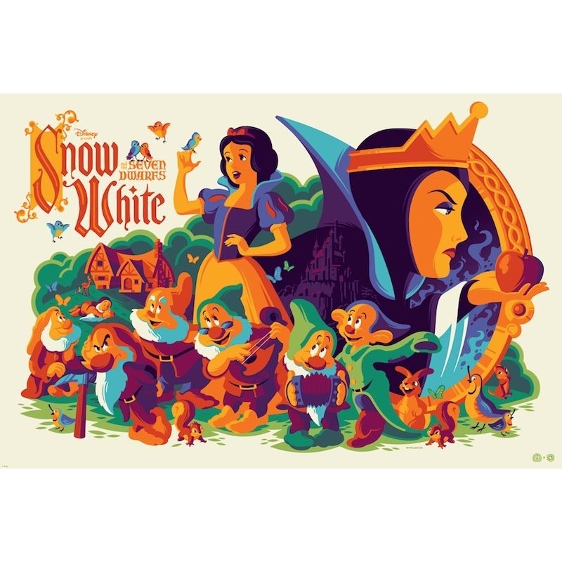 Snow White And The Seven Dwarfs (Mondo R2017 Whalen)