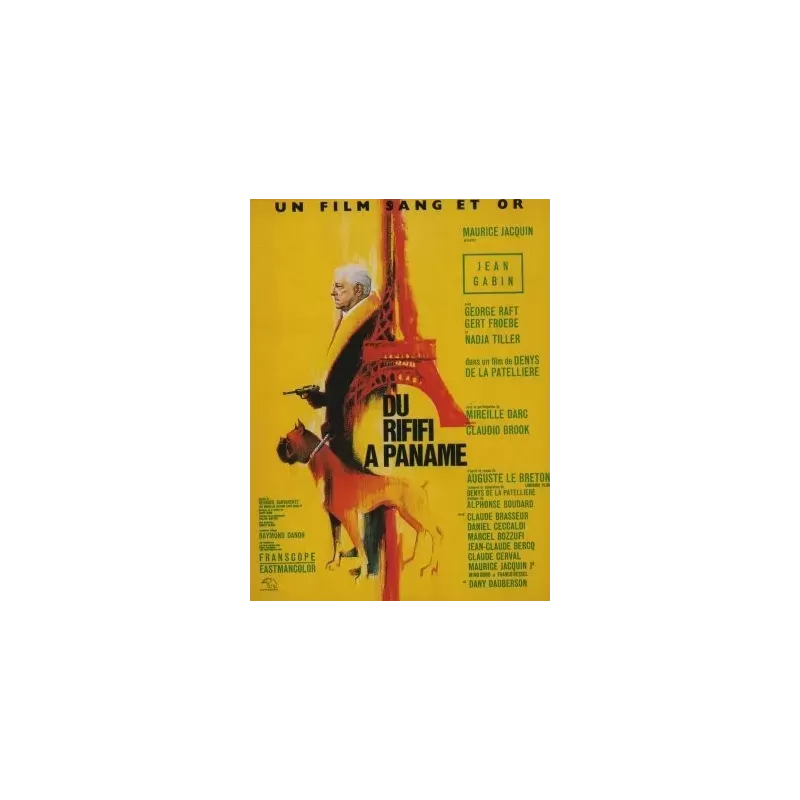 Du rififi a Paname (The Upper Hand) French movie poster  - Illustraction Gallery