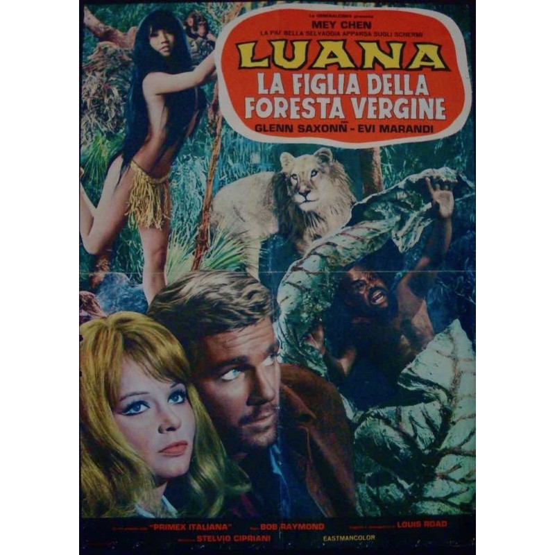 Luana (la figlia della foreste vergine) Italian movie poster -  illustraction Gallery