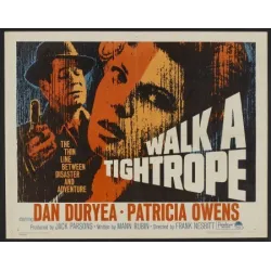 Walk A Tightrope half sheet movie poster - illustraction gallery