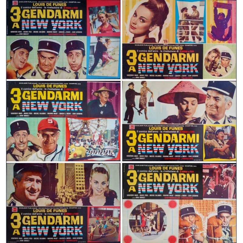 Gendarme a New York (fotobusta set of 6)
