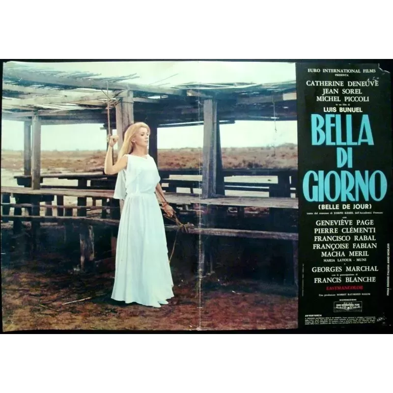 Belle de jour Italian fotobusta movie poster - Illustraction Gallery