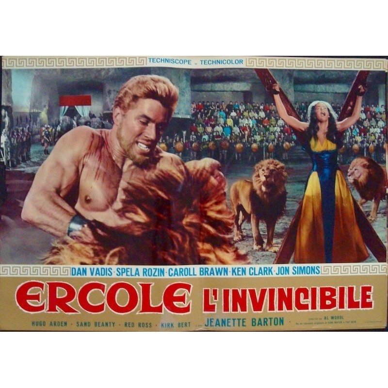 Hercules The Invincible (Ercole il invincibile) Italian fotobusta movie ...