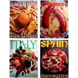 Alka-Seltzer 1968 advertising poster set - illustraction Gallery