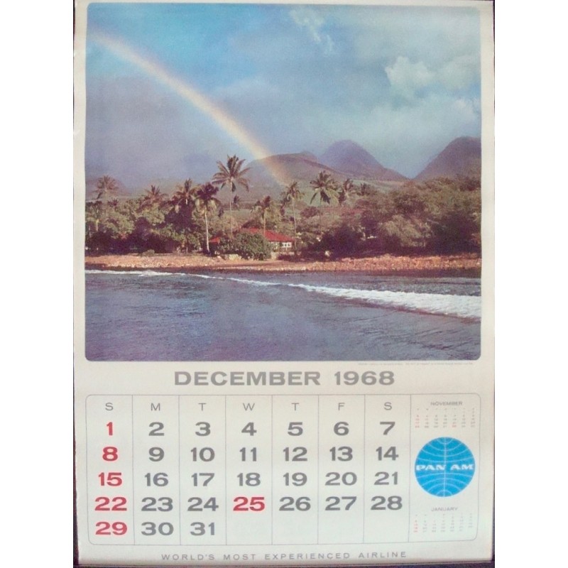 Pan Am calendar 1969