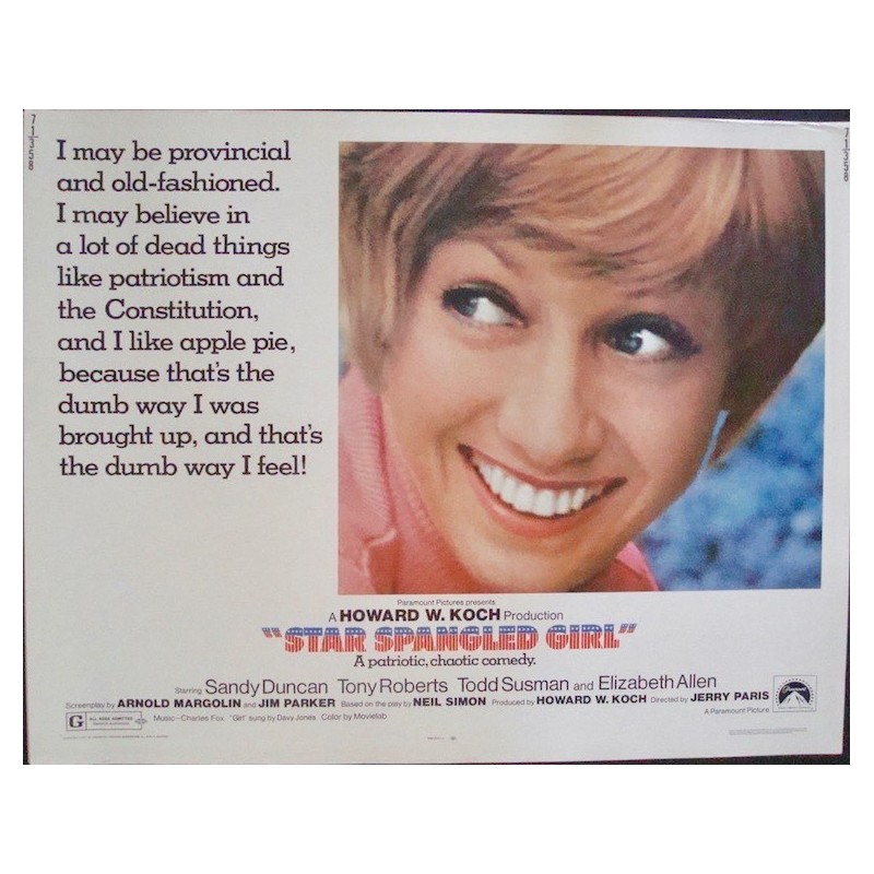 Star-Spangled Girl (half sheet)