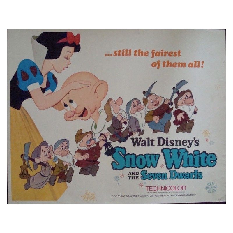 Snow White and the Seven Dwarfs (half sheet R67)
