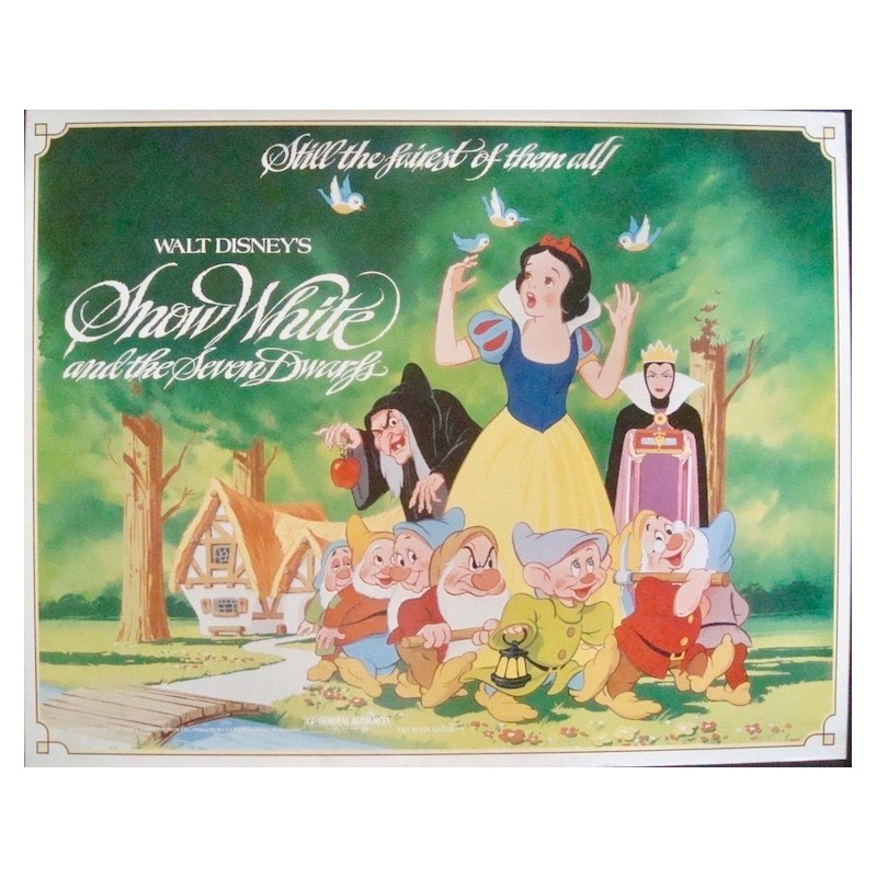 Snow White and the Seven Dwarfs (half sheet R83)