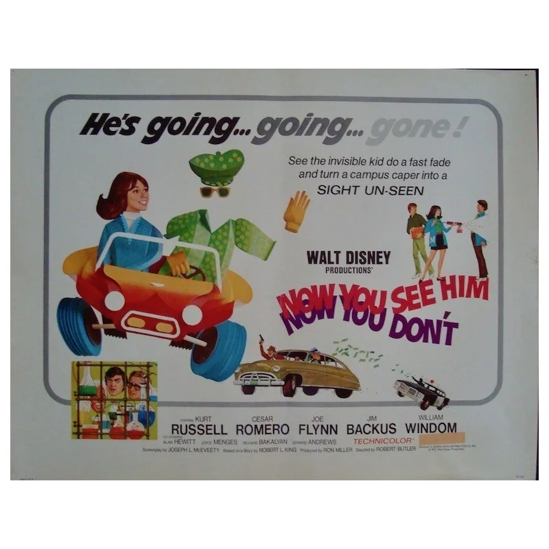 Now You See Him Now You Don't (half sheet)