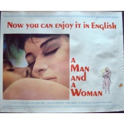 Man And A Woman - Un homme et une femme (half sheet)