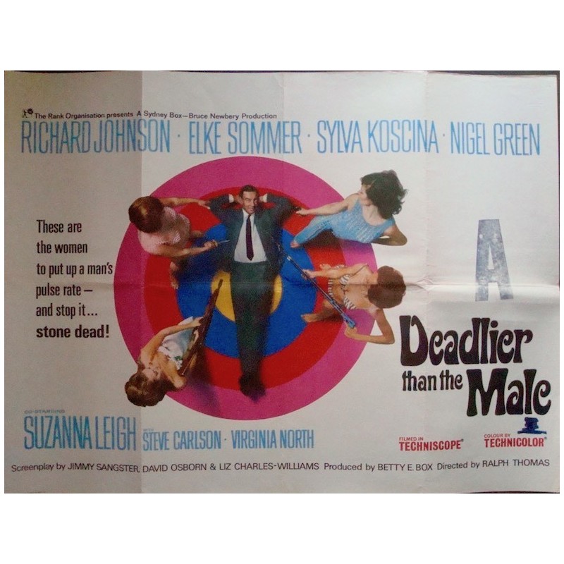 Deadlier Than The Male (British Quad)