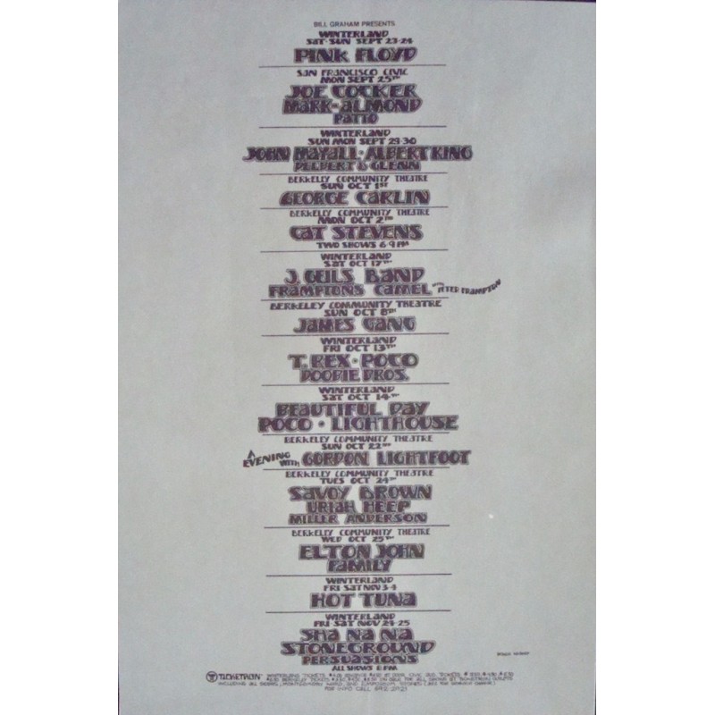 BGP 1972: Elton John (Handbill)