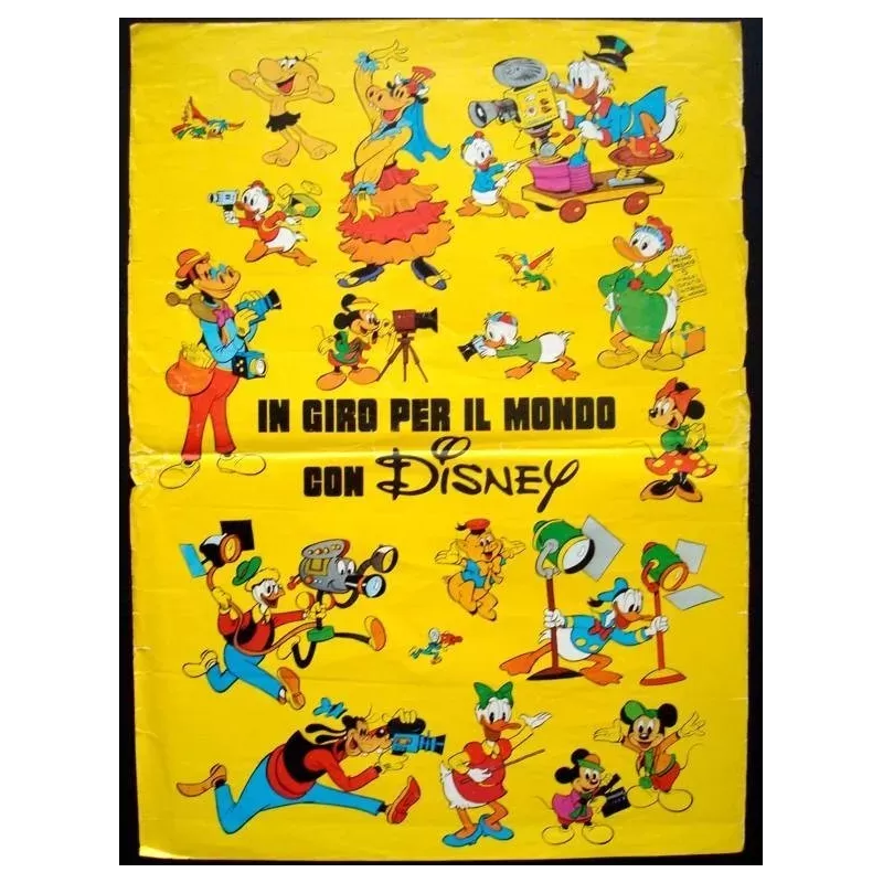Walt Disney's Wonderful World Of Color Italian fotobusta movie poster - illustraction Gallery