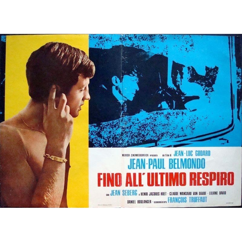 A Bout De Souffle Breathless Italian Fotobusta Movie Poster Illustraction Gallery