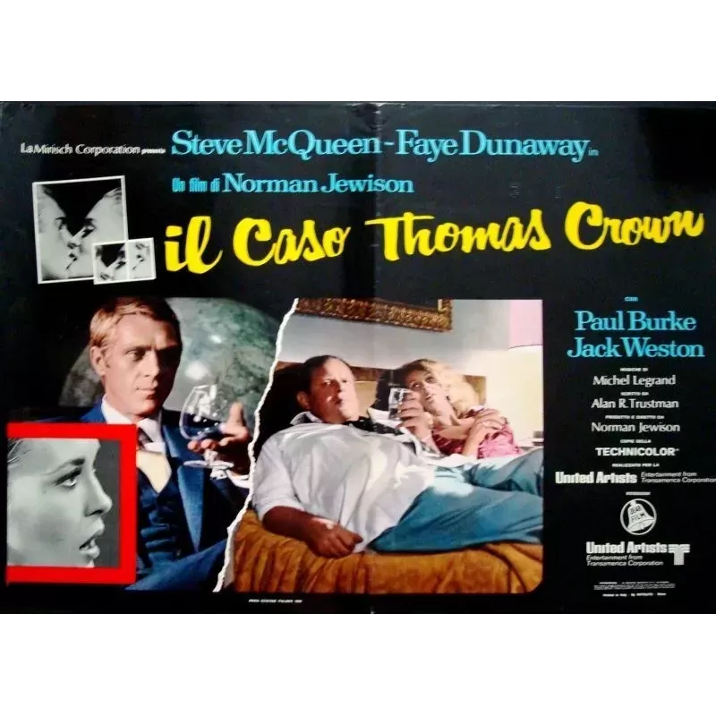 The Thomas Crown Affair Italian fotobusta movie poster - Illustraction Gallery