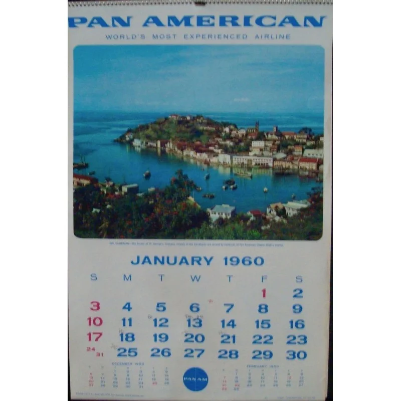 Pan Am Calendar (1960 small)