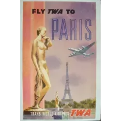 TWA Fly To Paris (1958 - LB)