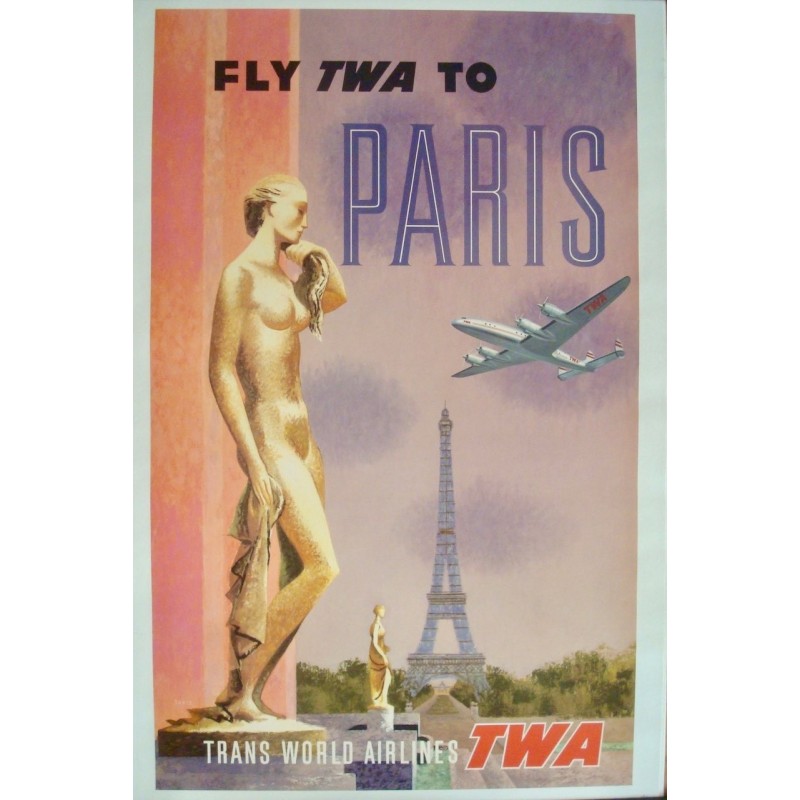 TWA Fly To Paris (1958 - LB)
