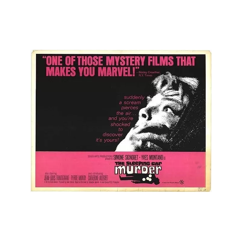 Compartiment tueurs (The Sleeping car Murder) half sheet poster - Illustraction Gallery