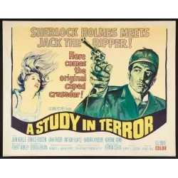 A Study In Terror half sheet movie poster - Illustraction Gallery